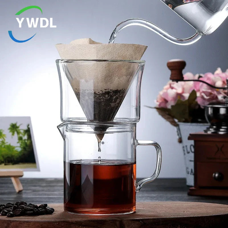 Axya Glass Coffee Sharing Pot Set 400ml