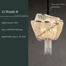 Axyaa Modern Tassels Chandelier | Iron Chain Hanging Light for Home LED