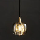 Axyaa Crystal Apple Copper Chandelier Pendant Lighting for Bedroom and Restaurant