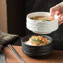 Axyaa Rock Patterned Ceramic Dessert Bowl