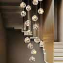 Axyaa Glass Ball LED Ceiling Chandelier for Modern Luxury Home Decor