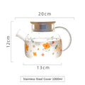 Axyaa Glass Teapot Infuser Large Capacity Heat Resistant Flower Tea Pot
