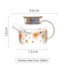 Axyaa Glass Teapot Infuser Large Capacity Heat Resistant Flower Tea Pot