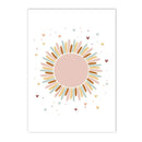 Axyaa Rainbow Alpaca Cactus Heart Wall Art Prints for Kids Room
