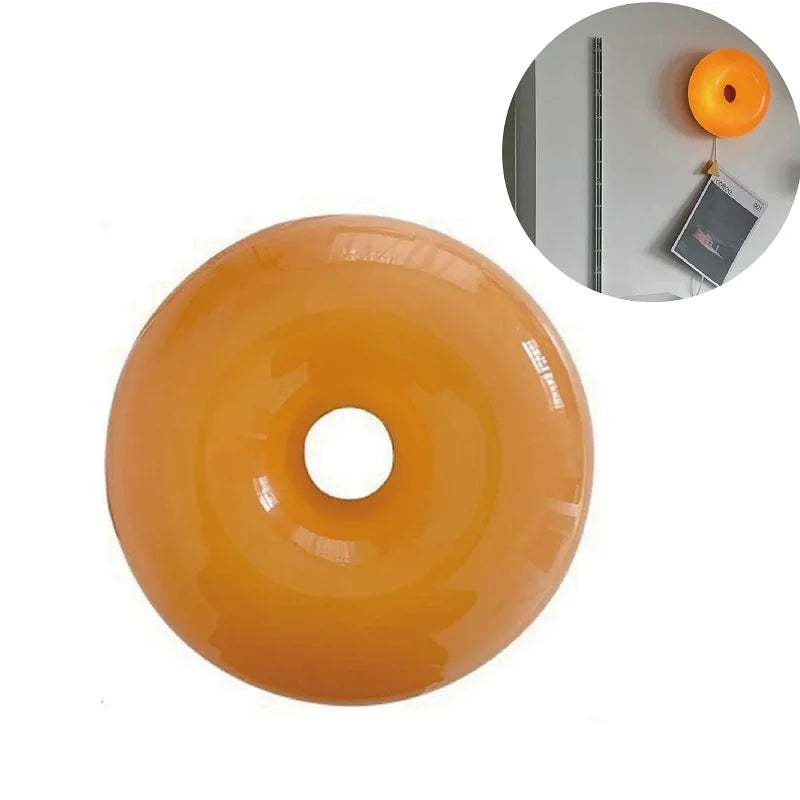 Axyaa Retro Glass Wall Lamp Touch Dimming for Living Room & Bedroom