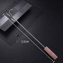 Axya Stainless Steel & Wood Handle BBQ Meat Hooks - Barbecue Tool Essentials