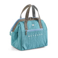 Axyaa Candy Color Nylon Tote Lunch Cooler Bag with Multiple Pockets
