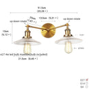 Axyaa 2-Light LED Wall Sconce with Pull Chain Switch for Coffee Bar, Bedroom, Bathroom