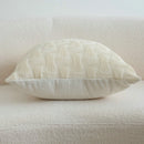 Axyaa Cream Jacquard Throw Pillow Cover Nordic Style Cushion Sofa Decor Pillowcase
