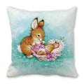 Axyaa Spring Animal Cushion Cover - Fairy Tale Theme
