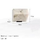 Axyaa Nordic Marble LED Wall Light - Black Metal Art Luxury Home Decor