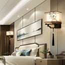 Axyaa Fabric Wall Sconces - Modern LED Wall Light for Living Room and Bedroom