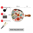 Axyaa Nordic Butterfly Ceramic Salad Bowl with Handle, Home Fruit Bowl
