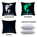 Axyaa Luminous Ghost Print Glow Pillowcase 18x18 Inch Party Decor - Sofa Bed Decoration