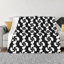 Axyaa Lauburu Euskadi Baby Blanket - Flannel Fabric, Winter Sofa Throw