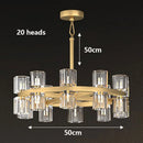 Axyaa Crystal Chandelier: Modern Decorative Lighting for Living and Dining Room