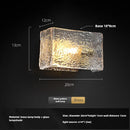 Axyaa Glass Copper Hotel Bedside Wall Sconces Light