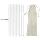 Axyaa Glass Straws: Straight Boba Bubble Tea Milk Smoothies Bar Accessories