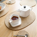 Axya Linen Woven Heat Insulation Pad Set - Household Table Mat Coaster