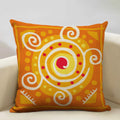 Axyaa Ethnic Style Linen Cushion Cover 45x45cm for Home Sofa Car Decoration