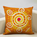 Axyaa Ethnic Style Linen Cushion Cover 45x45cm for Home Sofa Car Decoration