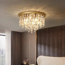 Axyaa Crystal Pendant Chandelier with E14 Holder for Modern Bedroom Lighting
