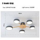 Axyaa Black LED Ceiling Lamp: Creative Pendant Chandelier for Home Decor
