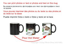 Axyaa Black Color Changing Mug Custom Photo Ceramic Coffee Cup