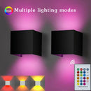 Axyaa LED Colorful Wall Light with Remote Control - Battery and USB Charging