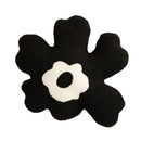 Axyaa Black Flower Pillows - Christmas Decorative 3D Cushion for Home & Hallowmas