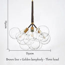 Axyaa Nordic Bubbleball LED Chandelier for Children's Room and Living Room