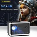 Axyaa Magcubic Auto Focus 4K WiFi6 Projector with Voice Control