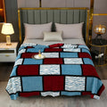 Axyaa Plaid Flannel Throw Blanket - Cozy All-Season Bedspread