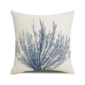 Axyaa Coral Marine Life Watercolor Cushion Cover Ocean Fish Linen Pillowcase