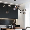 Axyaa Molecular Glass Chandelier LED Pendant Light for Home Decor