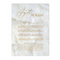 Islamic Gold Ayat Al Kursi Wall Art Canvas Painting by Axyaa for Home Decor