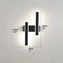 Axyaa Black LED Wall Sconce Modern Home Decor Lamp for Bedroom Living Room