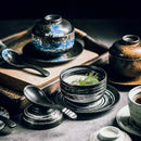 Axya Ceramic Bird's Nest Stew Dessert Bowl Set