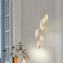Axyaa Silver LED Pendant Lamps for Luxury Home Decor