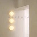 Axyaa Modern Round Glass Wall Light Nordic Design with LED G9 Sconces