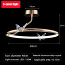 Axyaa Butterfly Chandelier Ring Pendant Lamp for Living Room and Bedroom