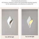 Axyaa Conch Ceiling Chandelier - Nordic Wabi Sabi Designer Pendant Lustre for Home Decor
