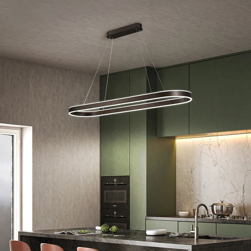 Axya Modern Dimmable LED Pendant Chandelier for Kitchen Office Dining Room