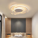 Axyaa Modern LED Ceiling Lights for Living Room, Bedroom - White Aluminum Surface Mounted Ceil Lamp
