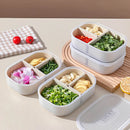 Axyaa 3 Grids Food Storage Box for Garlic, Onion, Pepper - Kitchen Organizer