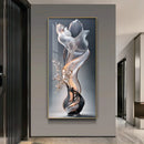 Axyaa Mountain Crystal Porcelain Craft LED Wall Lamp for Living Room