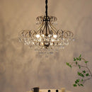 Luxury Axyaa Crystal Chandelier: Elegant LED Pendant for Living Room Decor