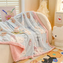 Axyaa Double-Sided Milk Wool Blanket: Class A Thickened Sofa & Office Nap Blanket