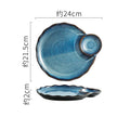 Axyaa Vintage Ceramic Dessert Plate Set - Creative Molecular Cuisine Tableware
