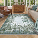 Axyaa Retro Light Luxury Tiger Sunset Rug: Large Area Bedroom & Living Room Carpet